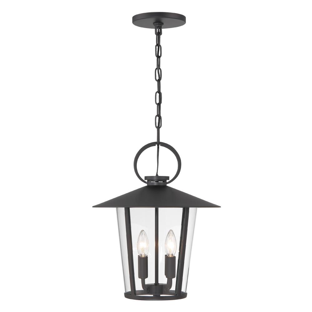 Andover 4 Light Matte Black Outdoor Pendant