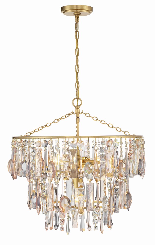 Elsa 3 Light Antique Gold Chandelier