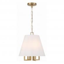 Crystorama 2254-VG - Libby Langdon for Crystorama Westwood 4 Light Vibrant Gold Pendant