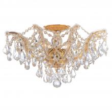 Crystorama 4437-GD-CL-S - Maria Theresa 5 Light Swarovski Strass Crystal Gold Semi Flush Mount