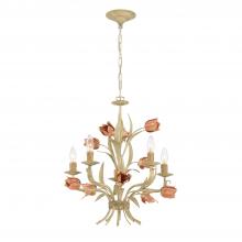 Crystorama 4805-SR - Southport 5 Light Sage Rose Chandelier