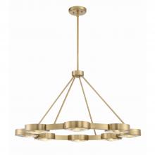 Crystorama ORS-738-MG - Orson 8 Light Modern Gold Chandelier