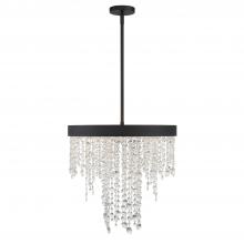 Crystorama WIN-615-BF-CL-MWP - Winham 5 Light Black Forged Chandelier