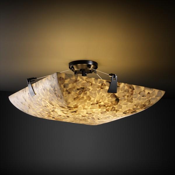 18&#34; LED Semi-Flush Bowl w/ Tapered Clips