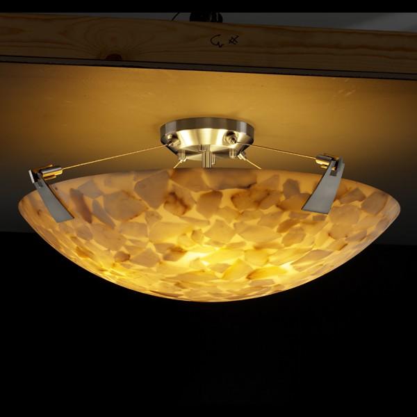 18&#34; LED Semi-Flush Bowl w/ Tapered Clips