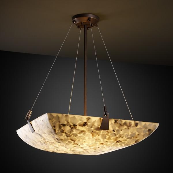 18&#34; LED Pendant Bowl w/ Tapered Clips