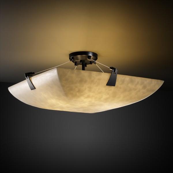 18&#34; LED Semi-Flush Bowl w/ Tapered Clips