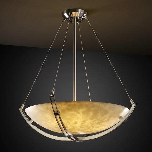 18&#34; LED Pendant Bowl w/ Crossbar