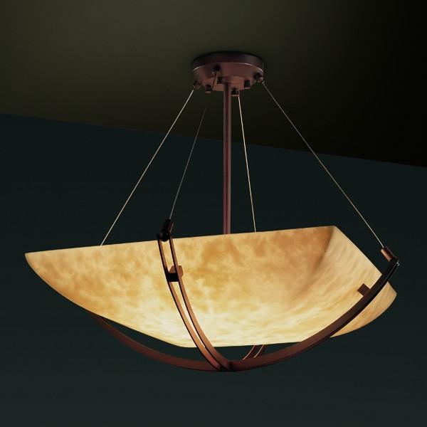 36&#34; LED Pendant Bowl w/ Crossbar