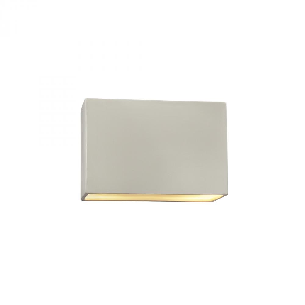 Small ADA Wide Rectangle LED Wall Sconce - Closed Top