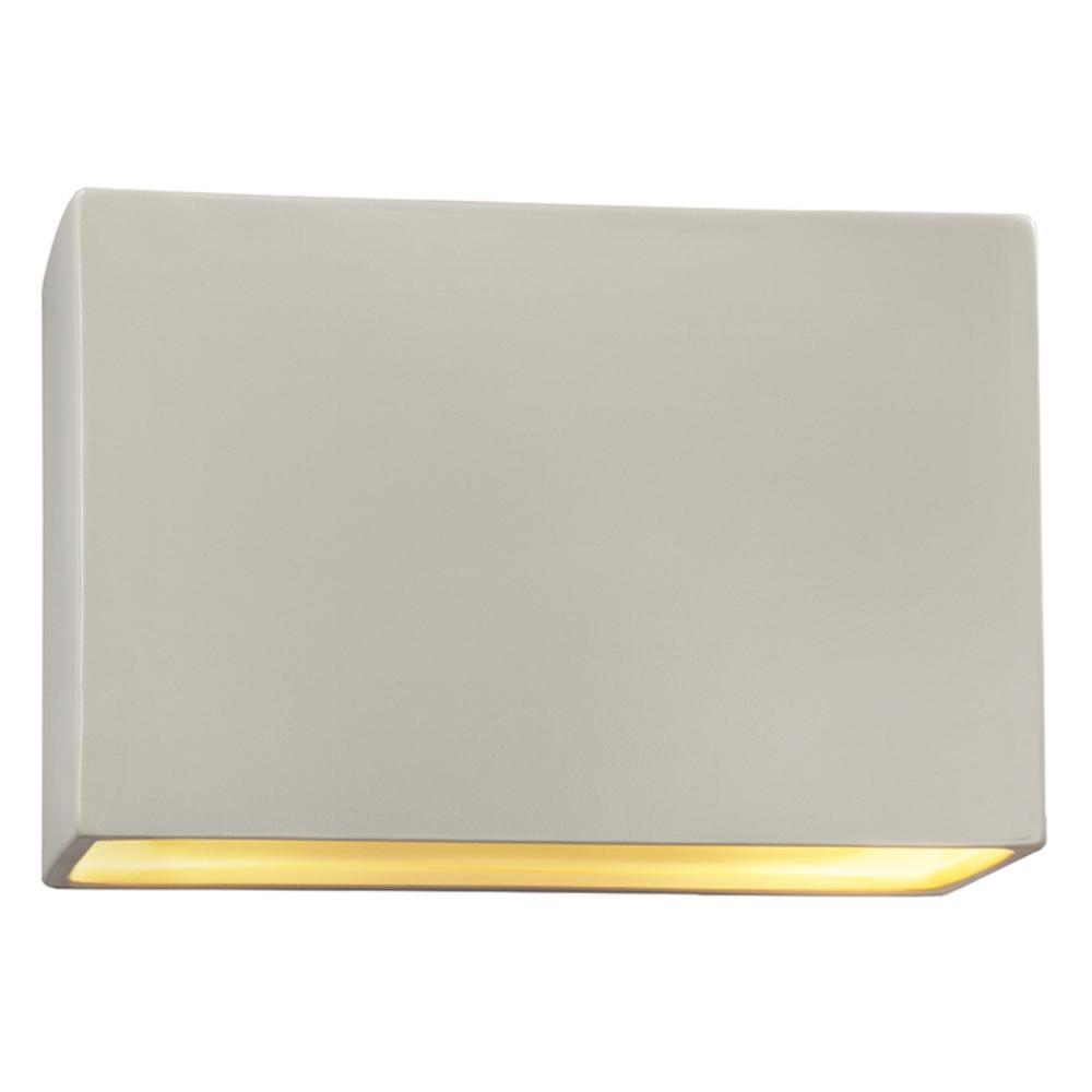 Small ADA Wide Rectangle LED Wall Sconce - Open Top & Bottom