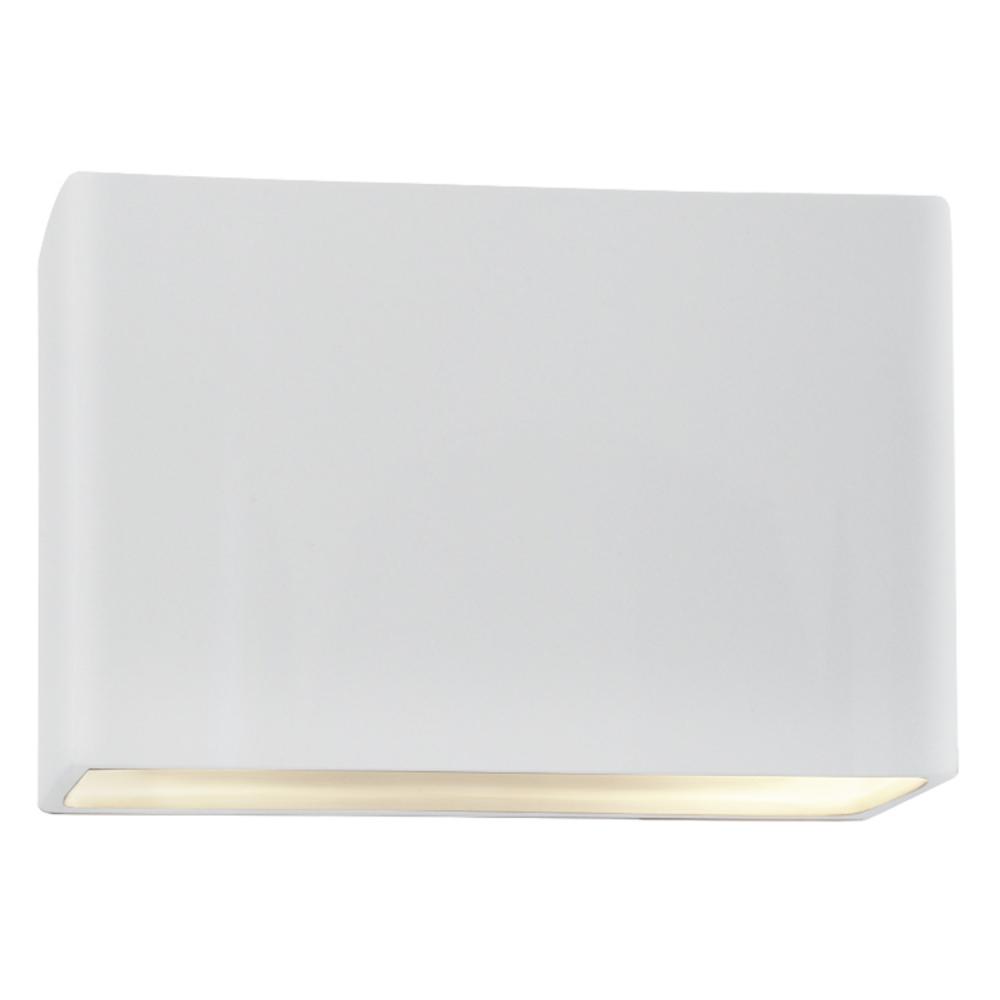 Small ADA Wide Rectangle LED Wall Sconce - Open Top & Bottom