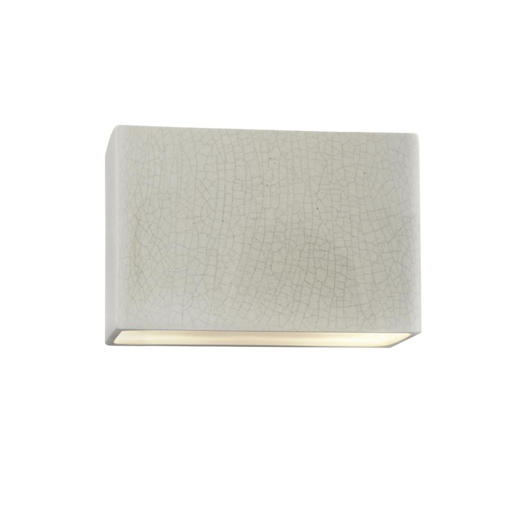 Large ADA Wide Rectangle LED Wall Sconce - Open Top & Bottom