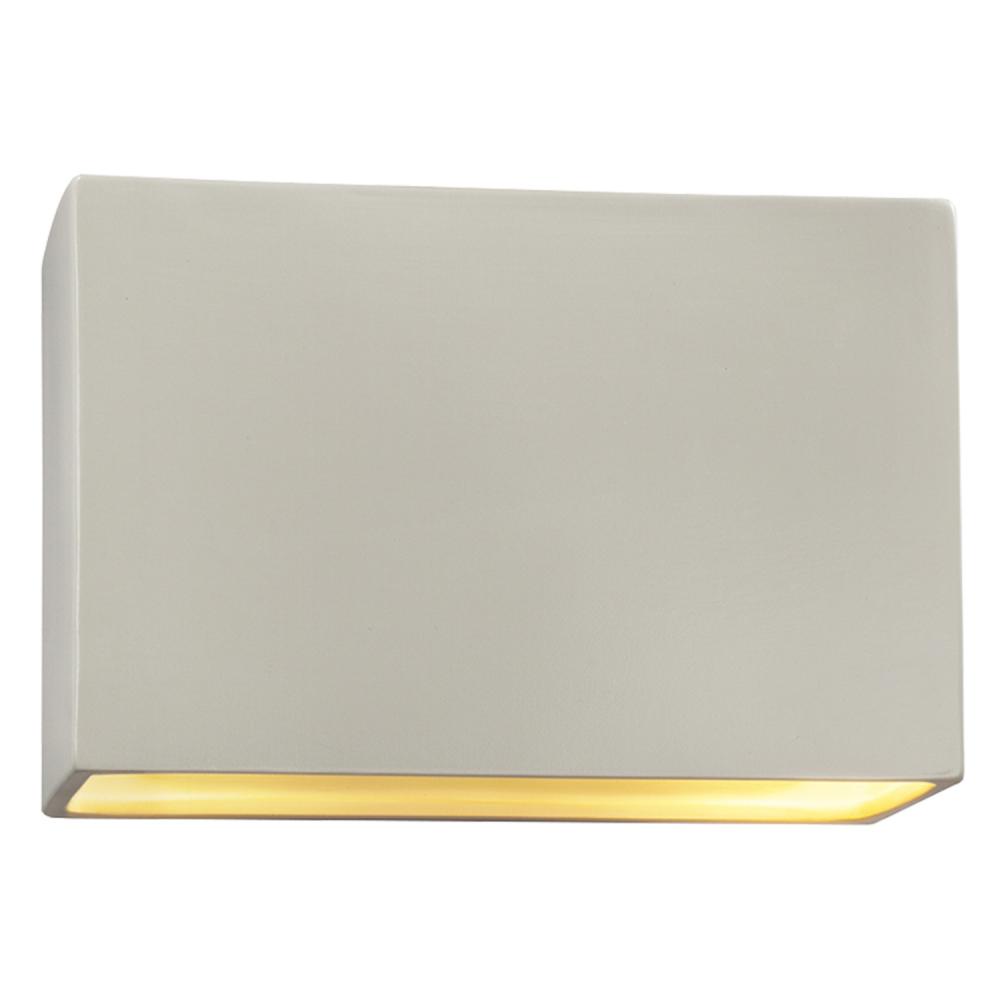 Large ADA Wide Rectangle LED Wall Sconce - Closed Top