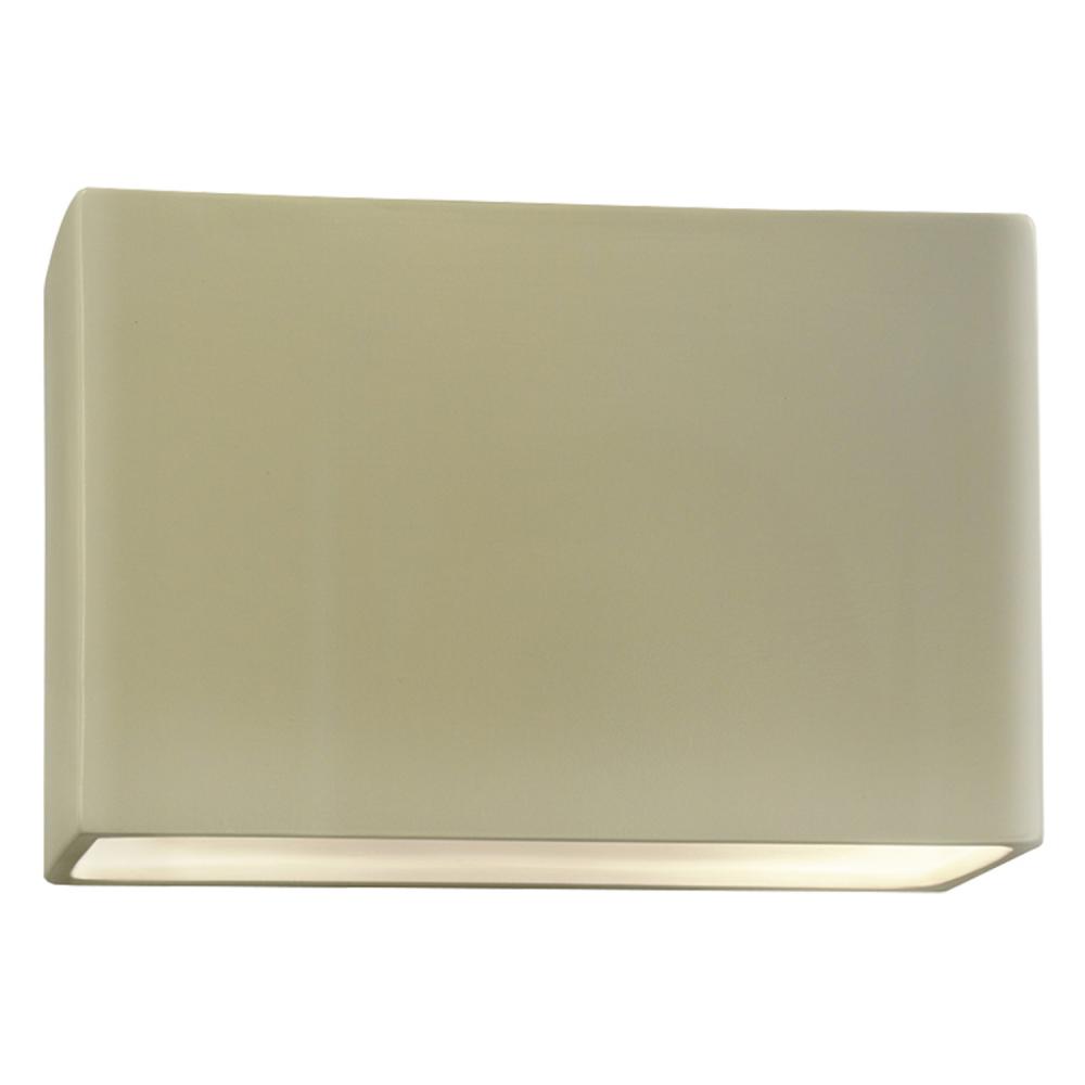 Large ADA Wide Rectangle LED Wall Sconce - Closed Top