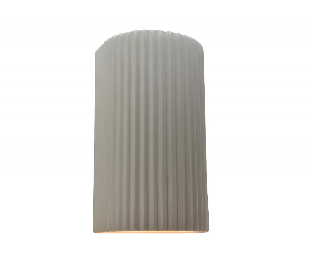 Large ADA Pleated Cylinder Wall Sconce