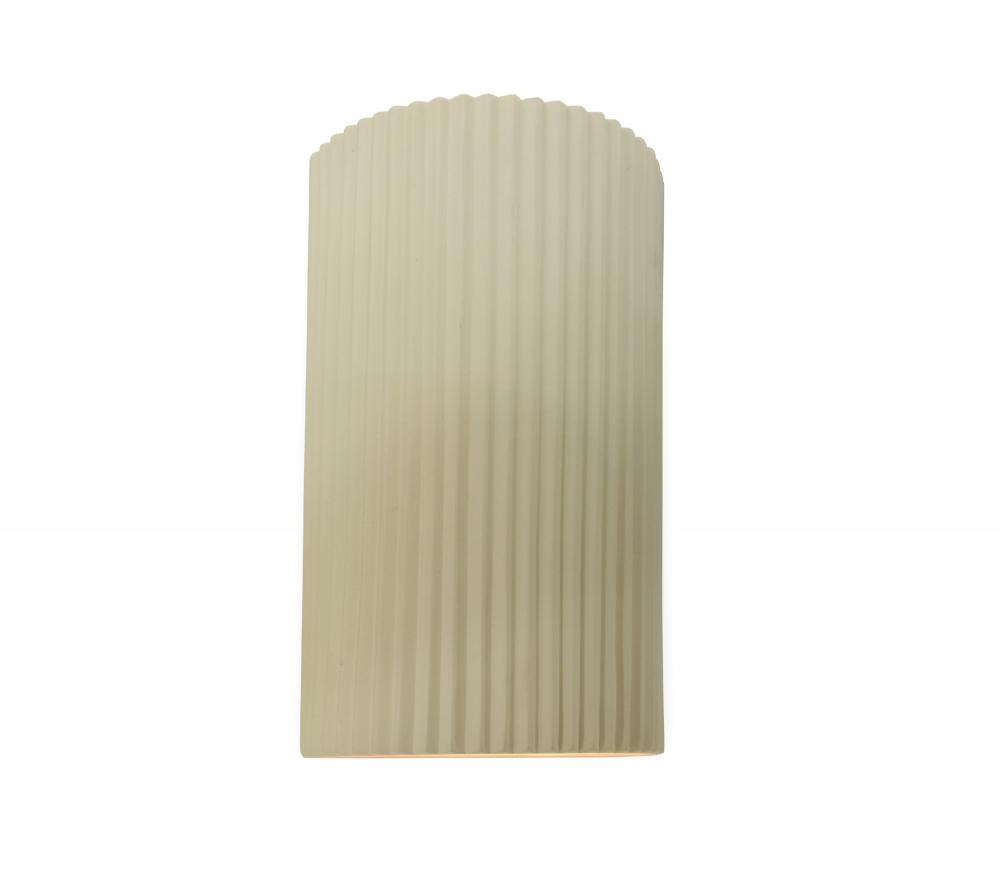 Large ADA Pleated Cylinder Wall Sconce