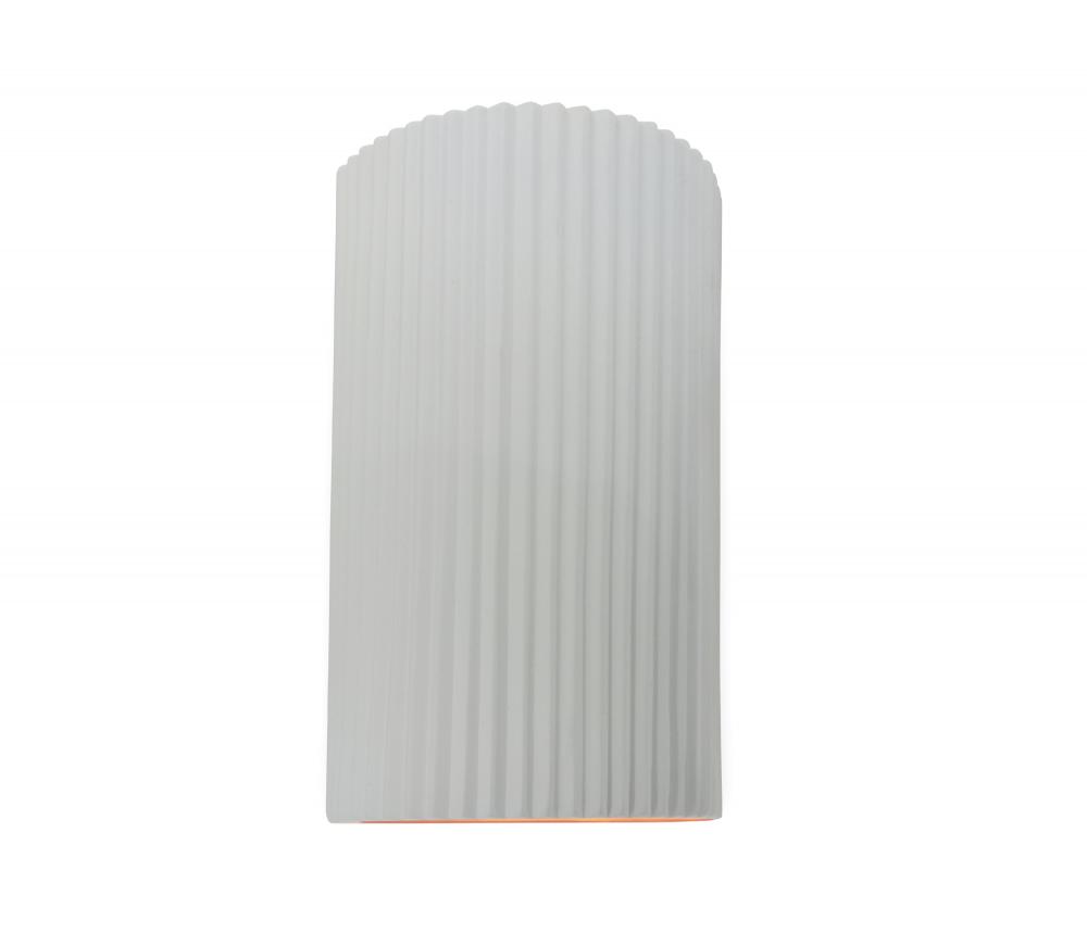 Large ADA Pleated Cylinder Wall Sconce