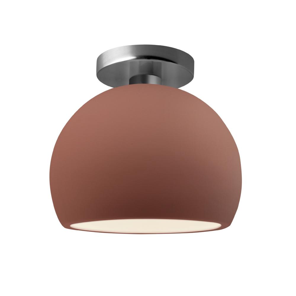 Small Globe Semi-Flush