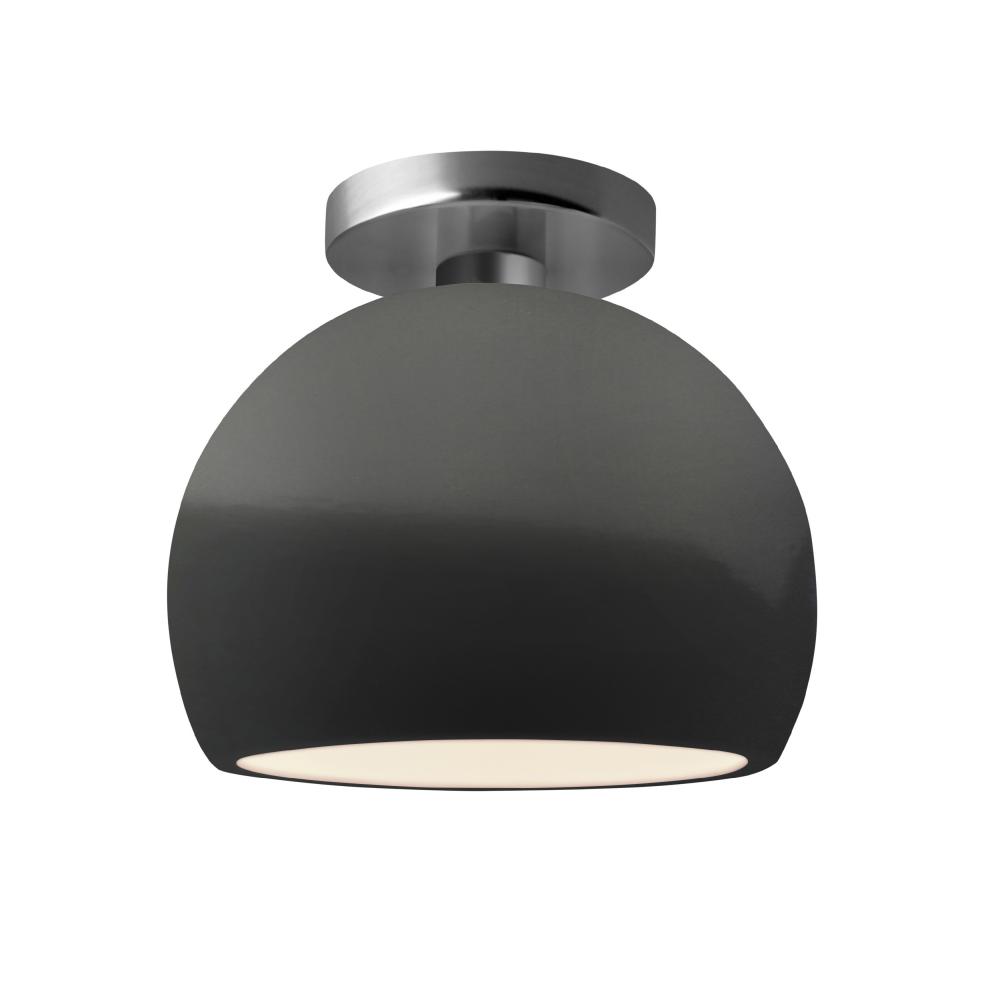 Small Globe LED Semi-Flush