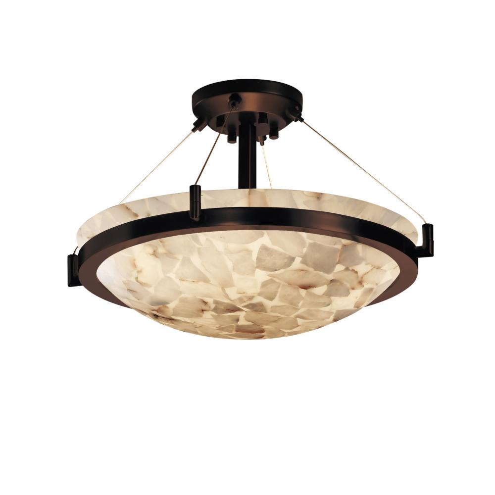 18&#34; LED Semi-Flush Bowl w/ Ring