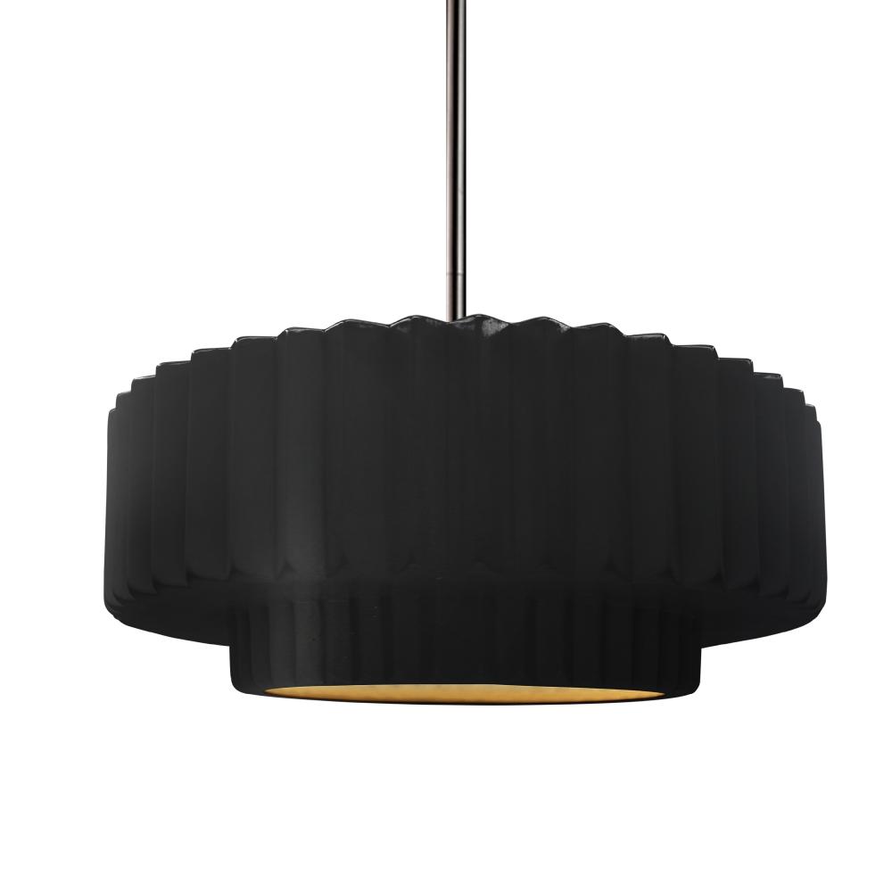 Medium Tier Pleated 1-Light Pendant