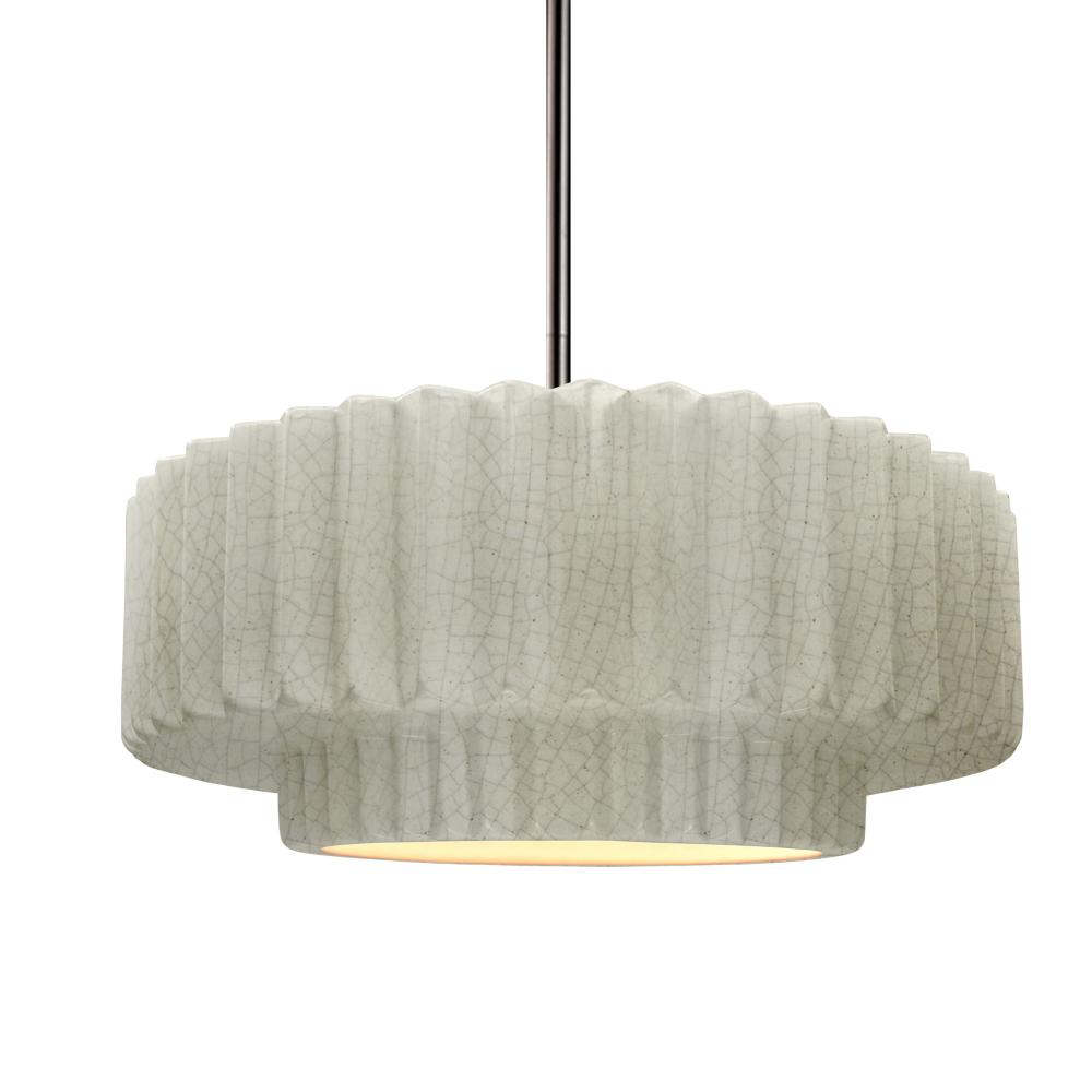 Medium Tier Pleated LED Pendant