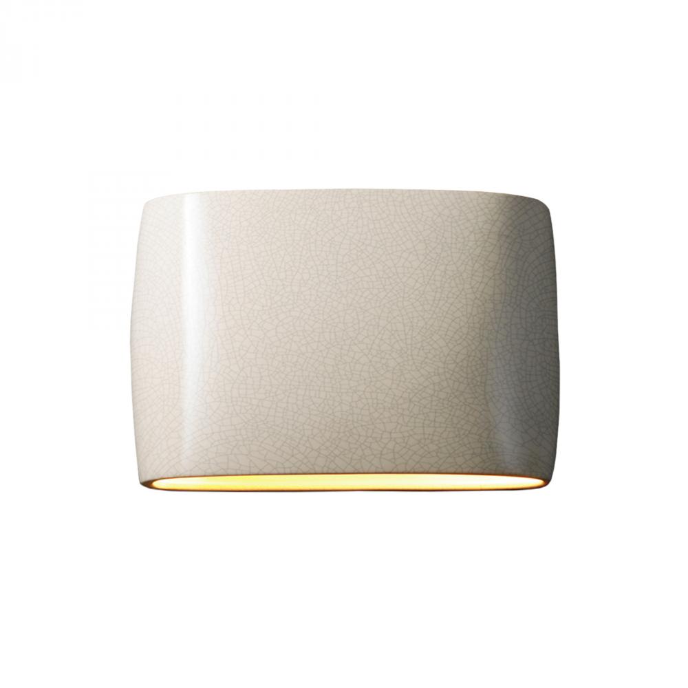 Wide ADA Large Oval LED Wall Sconce (Outdoor) - Closed Top