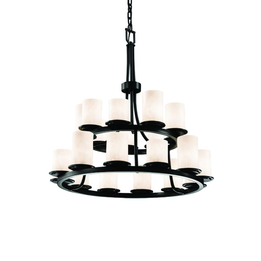 Dakota 21-Light 2-Tier Ring Chandelier