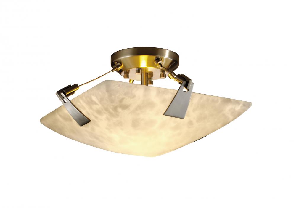 14&#34; LED Semi-Flush Bowl w/ Tapered Clips