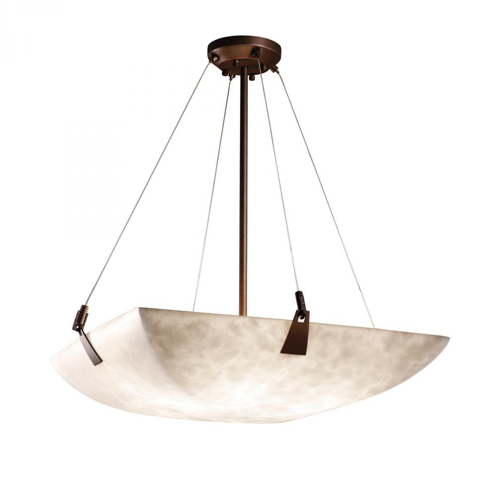 24&#34; LED Pendant Bowl w/ Tapered Clips