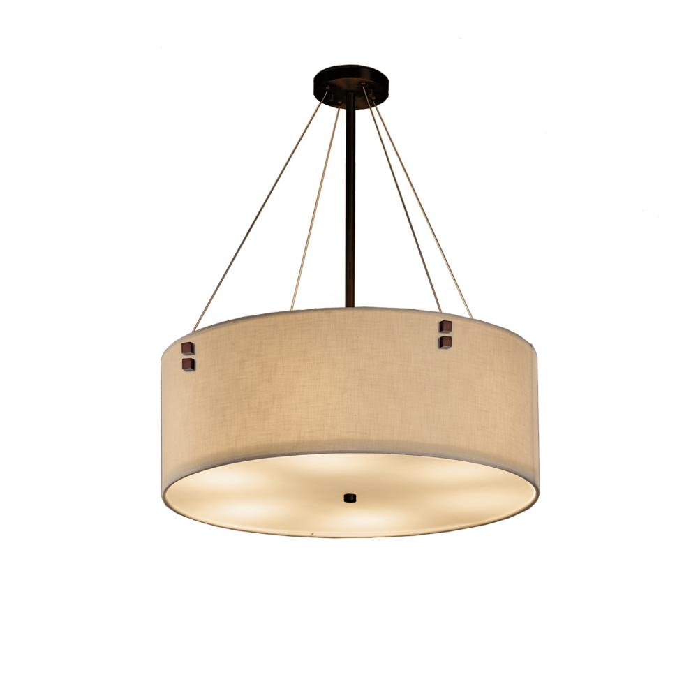 Finials 24&#34; LED Drum Pendant