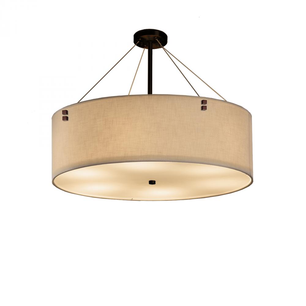 Finials 36&#34; LED Drum Pendant