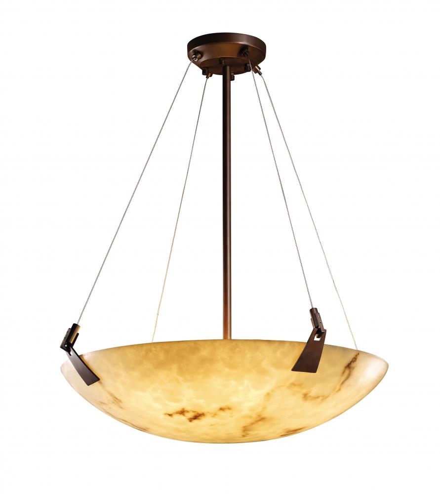 24&#34; LED Pendant Bowl w/ Tapered Clips