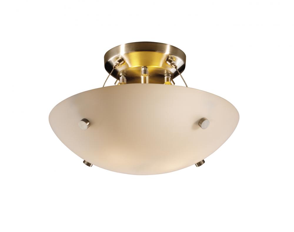 14&#34; LED Semi-Flush Bowl w/ Finials