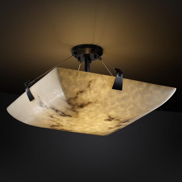 18&#34; LED Semi-Flush Bowl w/ Tapered Clips