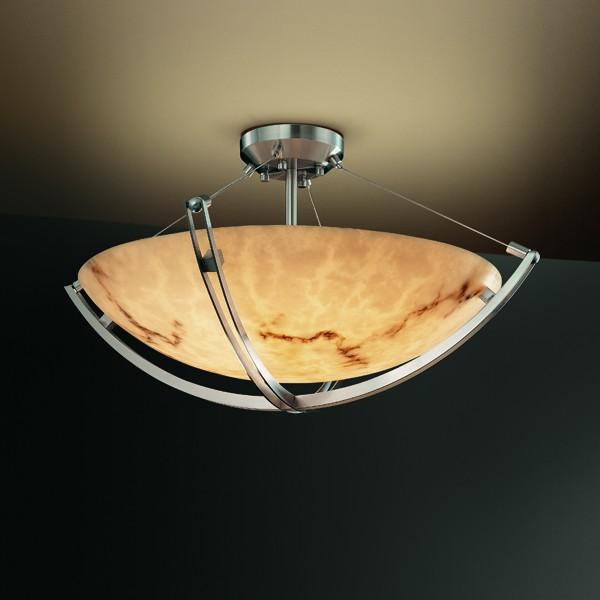 18&#34; LED Semi-Flush Bowl w/ Crossbar