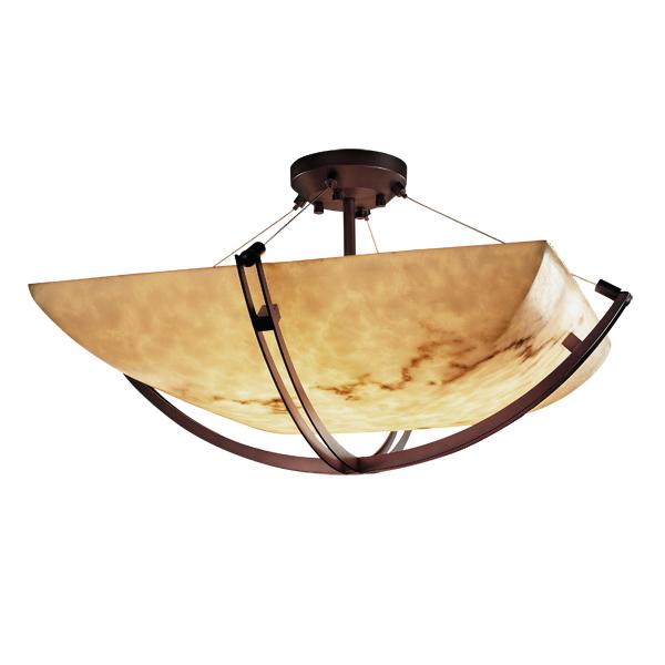 48&#34; LED Semi-Flush Bowl w/ Crossbar