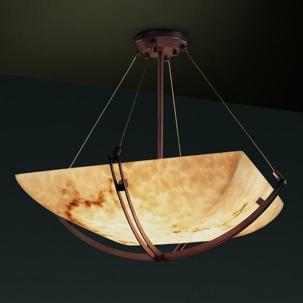 24&#34; LED Pendant Bowl w/ Crossbar