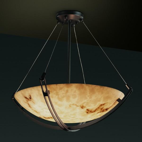 24&#34; LED Pendant Bowl w/ Crossbar