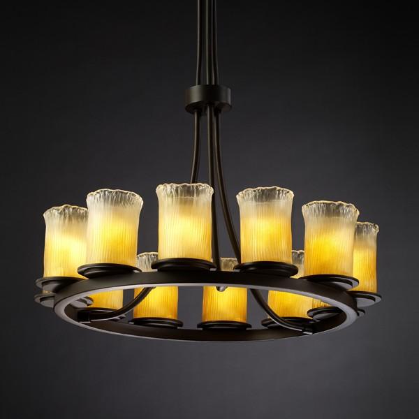 Dakota 12-Light Ring LED Chandelier (Tall)