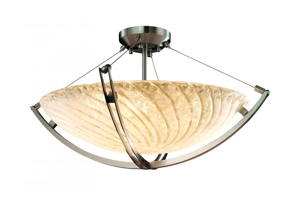 24&#34; LED Pendant Bowl w/ Crossbar