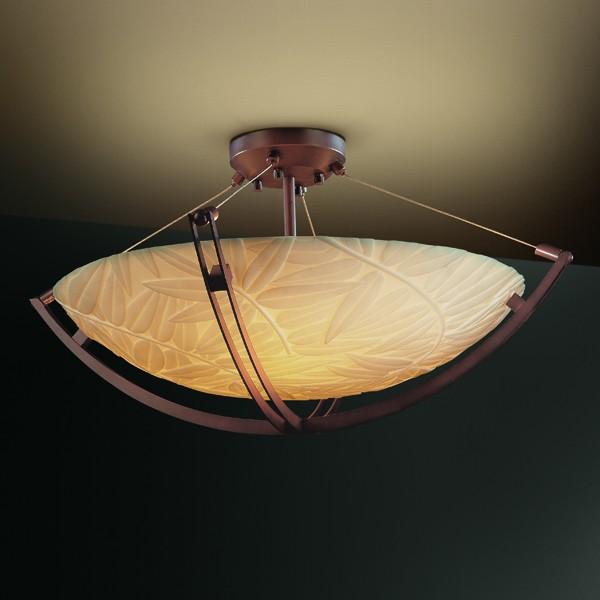 24&#34; LED Semi-Flush Bowl w/ Crossbar