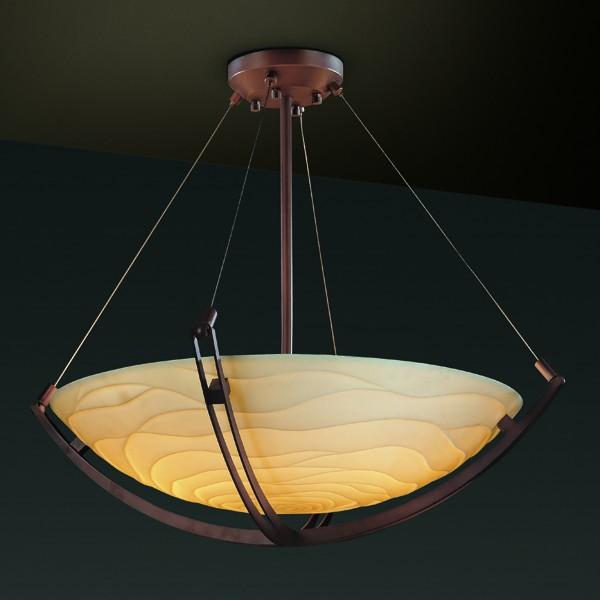 36&#34; LED Pendant Bowl w/ Crossbar