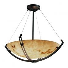 Justice Design Group FAL-9724-35-DBRZ - 36" Pendant Bowl w/ Crossbar