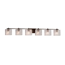 Justice Design Group FSN-8446-55-SEED-DBRZ - Era 6-Light Bath Bar