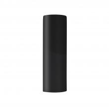 Justice Design Group CER-5407W-BLK - Really Big ADA Tube Wall Sconce - Closed Top (Outdoor)