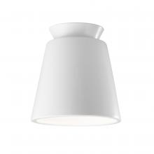 Justice Design Group CER-6170W-WHT - Trapezoid Outdoor Flush-Mount