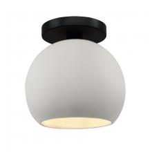 Justice Design Group CER-6353-BIS-MBLK - Medium Globe Semi-Flush