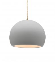 Justice Design Group CER-6533-BIS-ABRS-BEIG-TWST - Medium Globe 1-Light Pendant